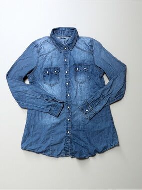 Naso Active Wear Light Denim Shirt - Light Blue